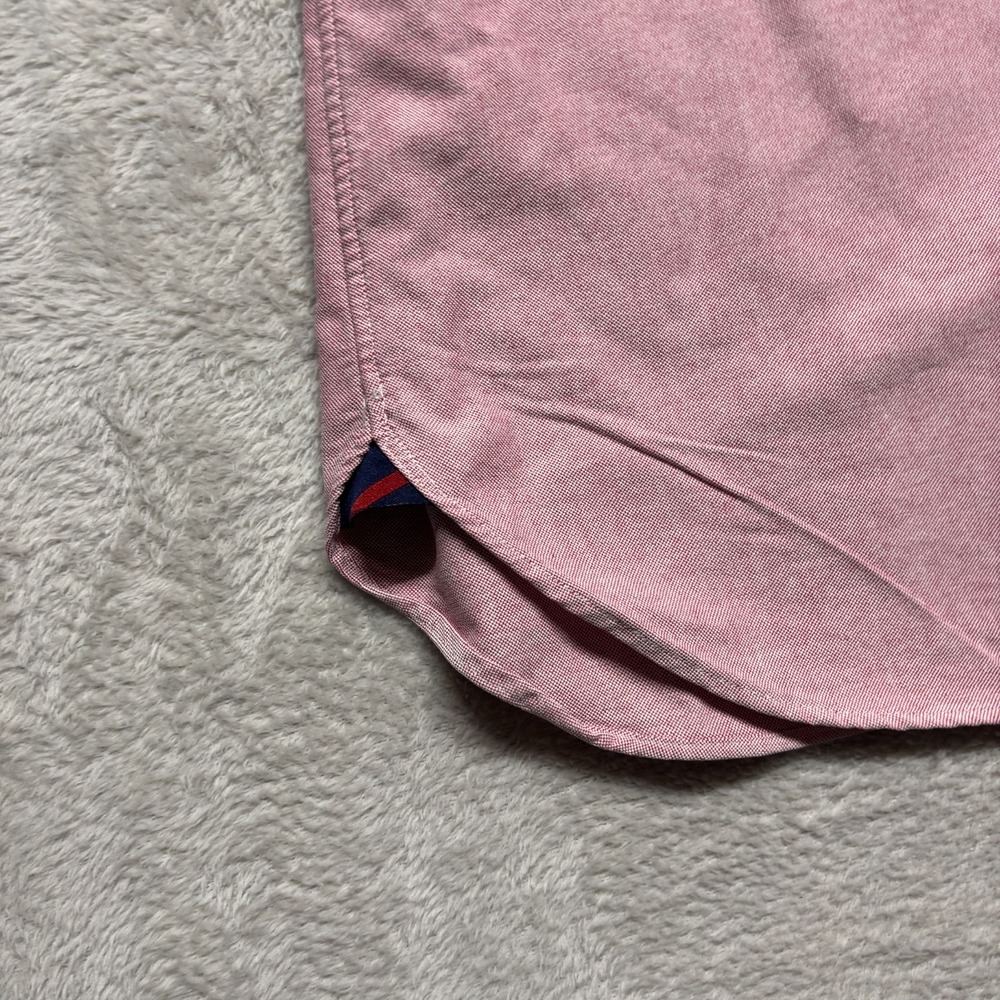 VTG Ralph Lauren Shirt Mens XL Pink Oxford Button Down Classic Fit Flesh Pony - Picture 5 of 8
